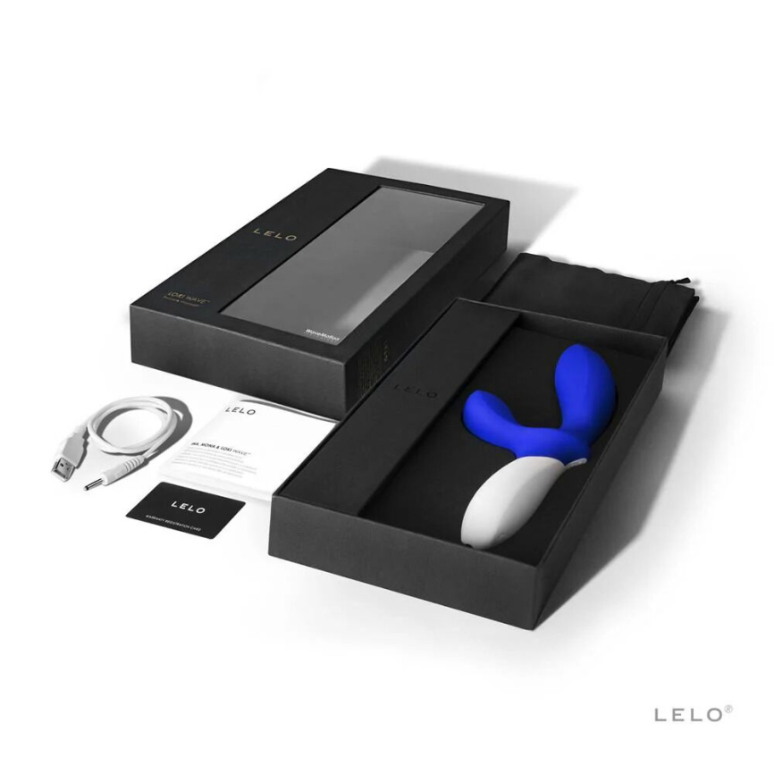 Масажер простати LELO Loki Wave Federal Blue, 2 мотори, манливий рух + стимуляція промежини фото 5