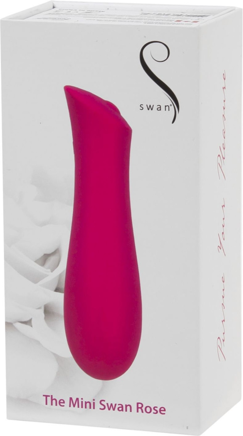 Мінівібратор The Mini Swan Rose з плавним збільшенням інтенсивності вібрації, силікон фото 12