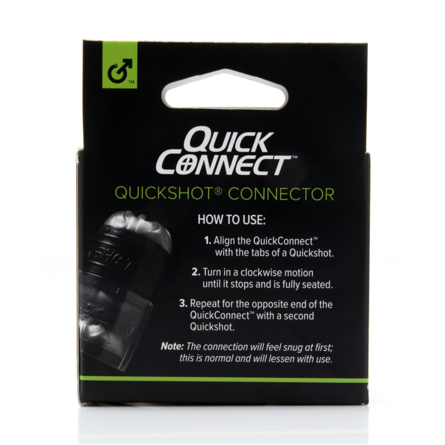Адаптер Fleshlight Quickshot Quick Connect для з'єднання двох Квікшотов в одну іграшку фото 4