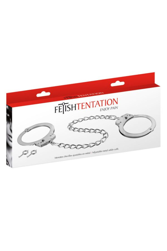Поножі Fetish Tentation Adjustable metal ankle cuffs фото 4