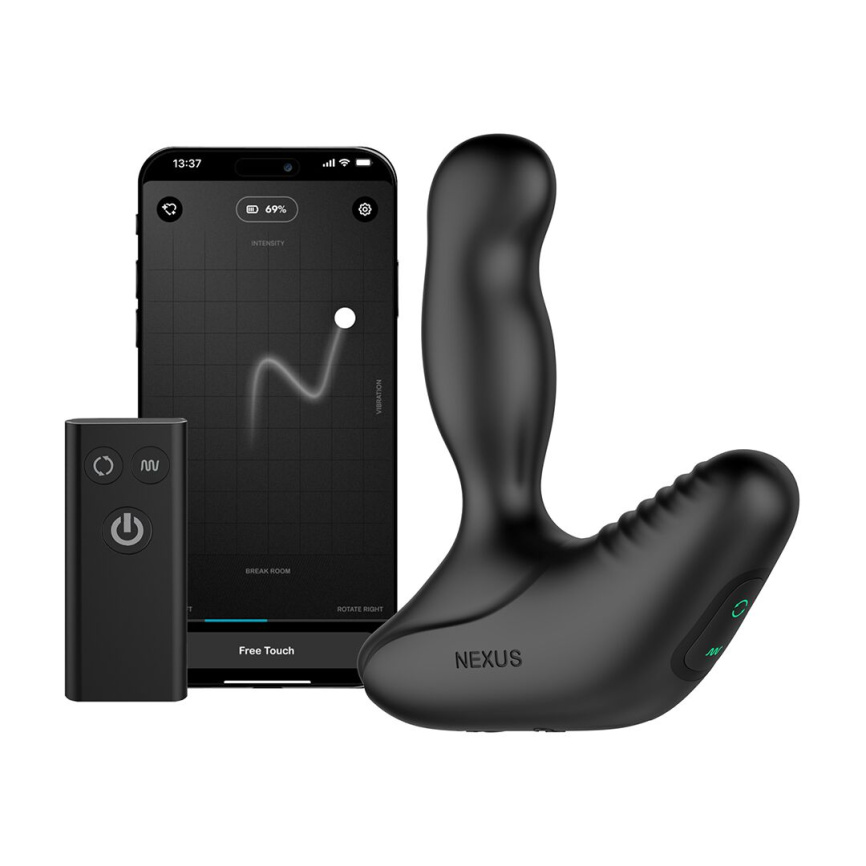 Смарт-масажер простати Nexus Revo Stealth with APP, вібрація+ротація, пульт ДУ, до 10 годин роботи фото 1