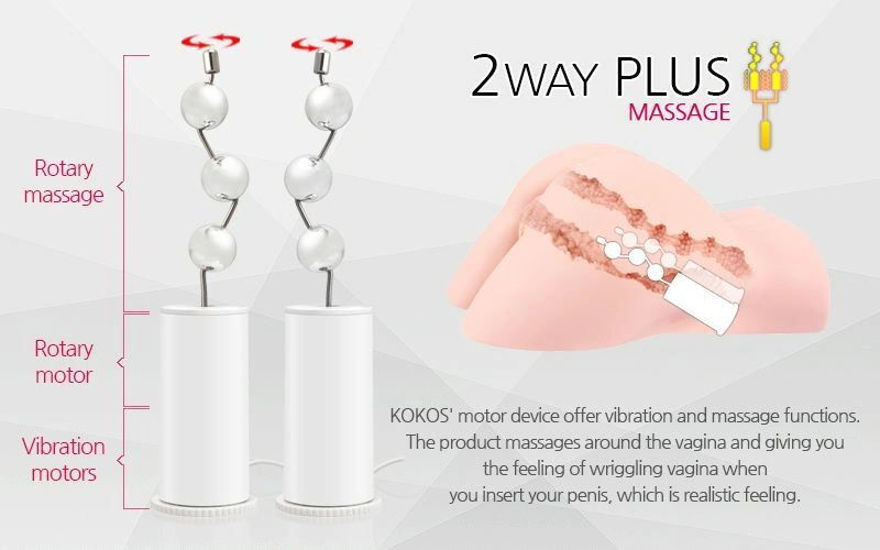 Мастурбатор Kokos Hera Hip Real 2WayPlus с вибрацией и массажем фото 6