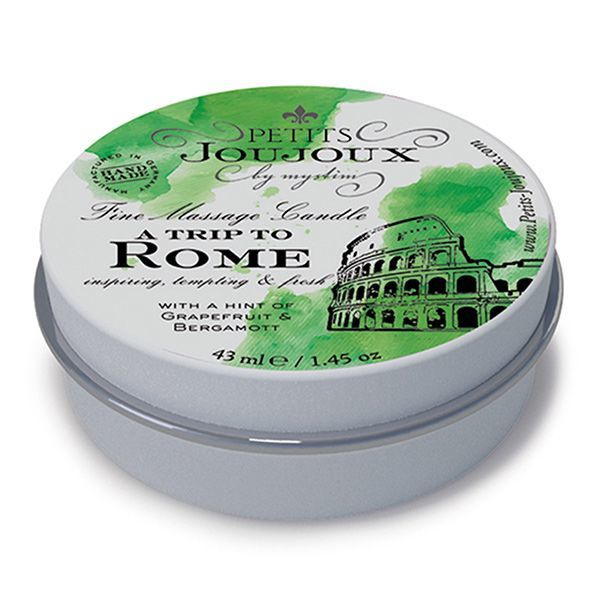 Масажна свічка Petits Joujoux - Rome - Grapefruit and Bergamott (43 мл) з афродизіаками фото 1