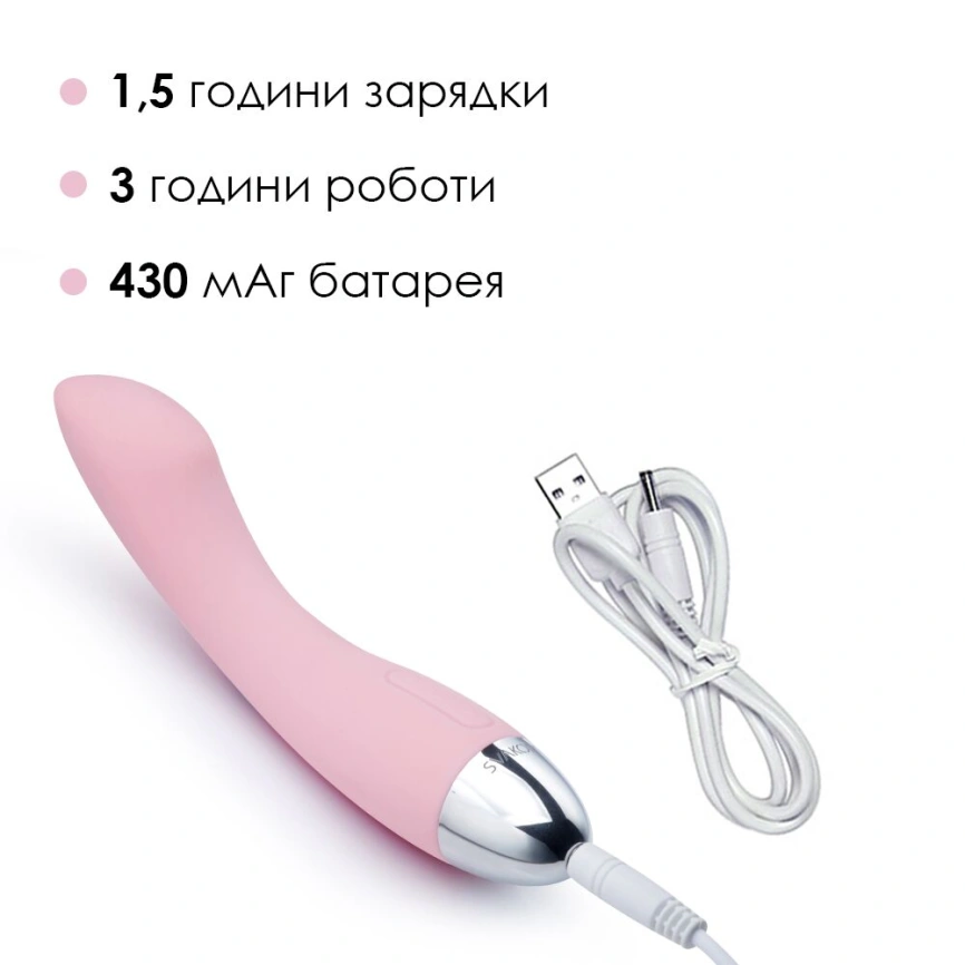 Вибратор для точки G с интеллектуальным режимом Svakom Amy Pale Plink фото 4