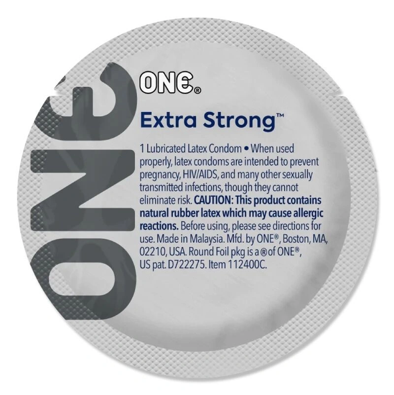Презерватив ONE Extra Strong, 1 шт, расширенная форма, со смазкой, подходит для анального секса фото 1