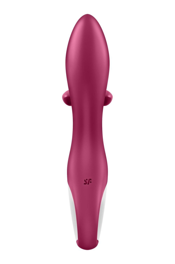 Вібратор-кролик із потрійним відростком Satisfyer Embrace me Berry, 2 мотори, діаметр 3,6 см фото 6