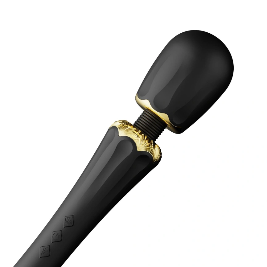 Вибромассажер с насадками Zalo — Kyro Wand Obsidian Black фото 4