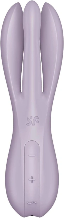 Клиторальный вибратор Satisfyer Threesome 2 Violet, 3 гибких пальчика, 3 мотора фото 2