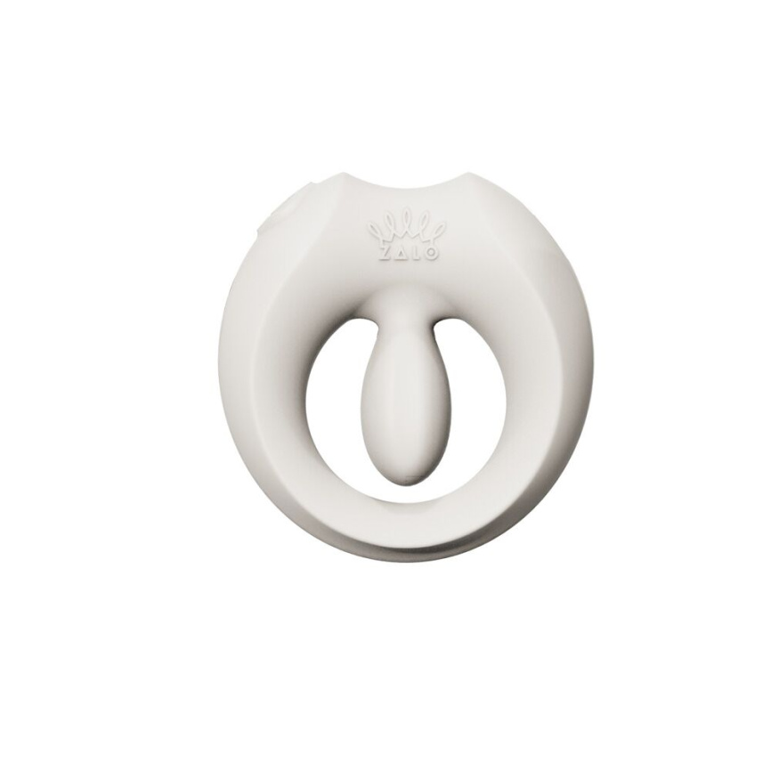 Ерекційне смарт-віброкільце Zalo Apis Ivory White, до 4 годин роботи, зарядний кейс фото 1