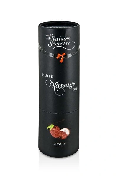 Массажное масло Plaisirs Secrets Litchi (59 мл) с афродизиаками, съедобное, подарочная упаковка фото 3