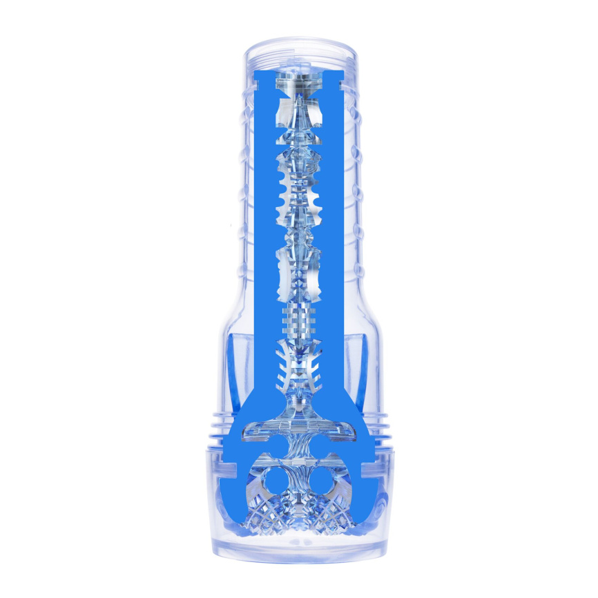 Мастурбатор Fleshlight Turbo Core Blue Ice, оральний секс (глибоке горло) фото 5