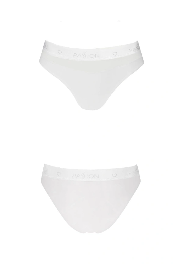 Трусики с прозрачной вставкой Passion PS006 PANTIES L, white фото 4