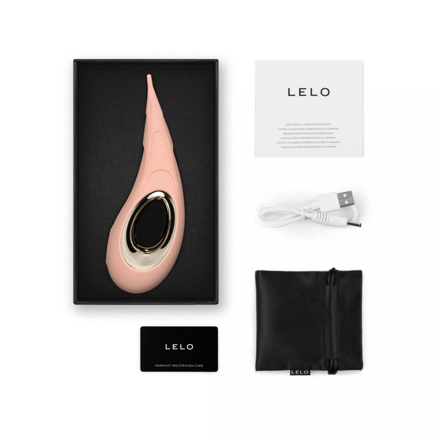 Кліторальний вібратор LELO DOT Cruise Peach Please, точкова стимуляція, технологія Infinite Loop фото 6