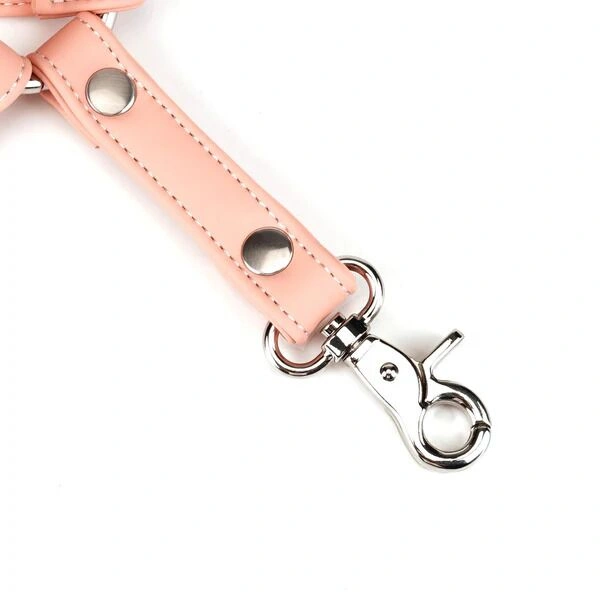 Крестовина для фиксации Liebe Seele Dark Candy Pink Hogtie, с кольцом, 4 карабина фото 4