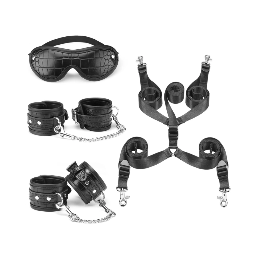 Набор для фиксации на кровати Liebe Seele Temptation Underbed Mattress Restraint Kit + маска фото 1