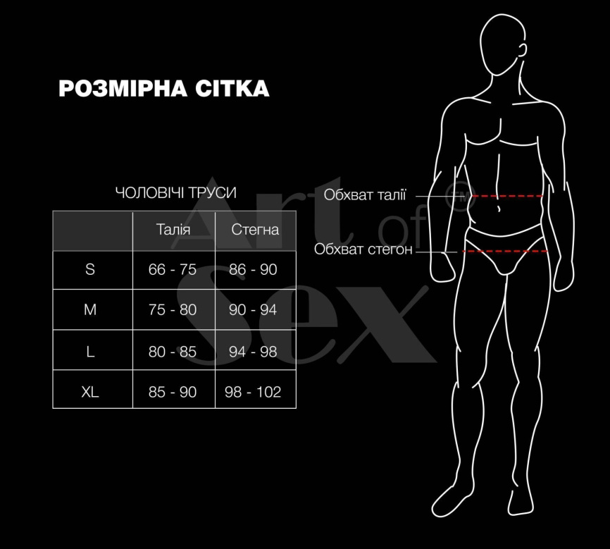 Чоловічі труси з сюрпризом Art of Sex - Gladiator, чорні з ефектом мокрого оксамиту, розмір XL фото 4