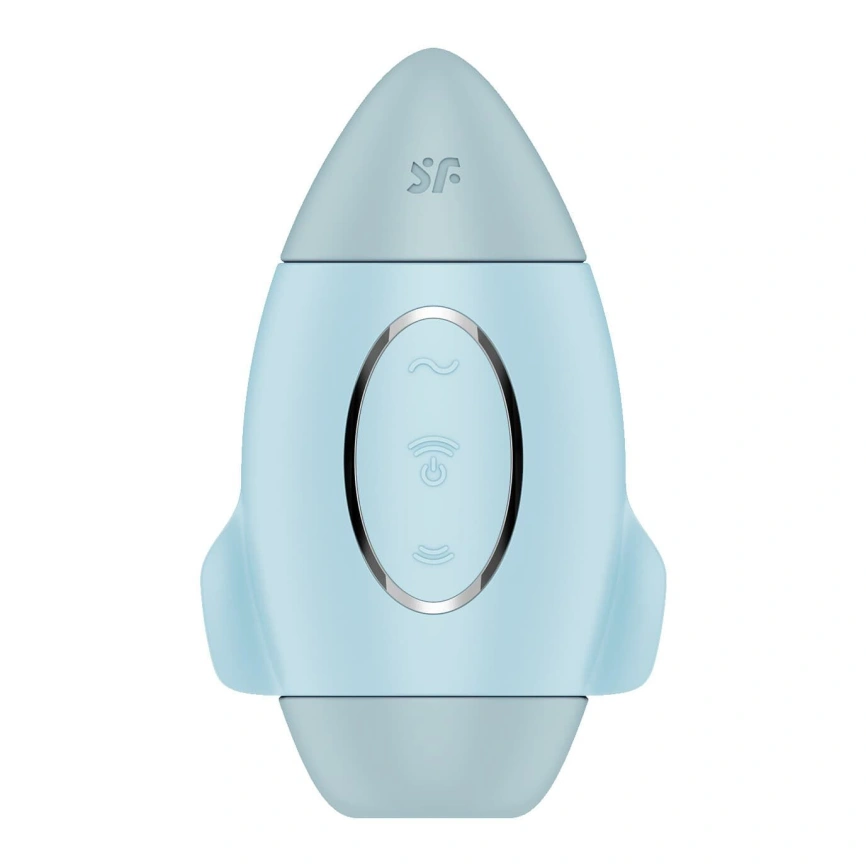 Вакуумный стимулятор с вибрацией Satisfyer Mission Control Blue, 2 независимых мотора фото 2