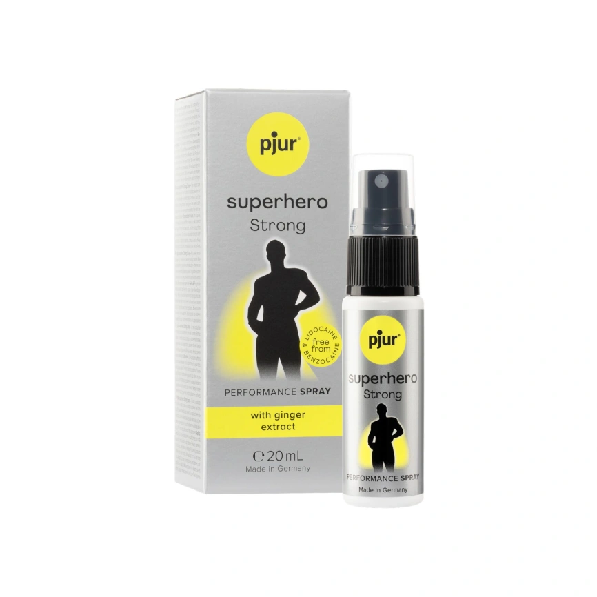 Спрей-пролонгатор pjur Superhero Strong Spray 20 ml, с экстрактом имбиря, без анестетиков фото 7