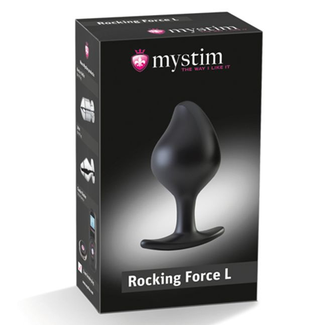 Силіконова анальна пробка Mystim Rocking Force L для електростимулятора, діаметр 4,7 см фото 6