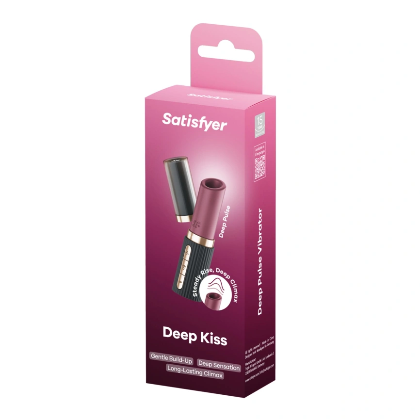 Вакуумный стимулятор Satisfyer Deep Kiss, магнитная технология 3D Air Pulse, 30 режимов, крышечка фото 6