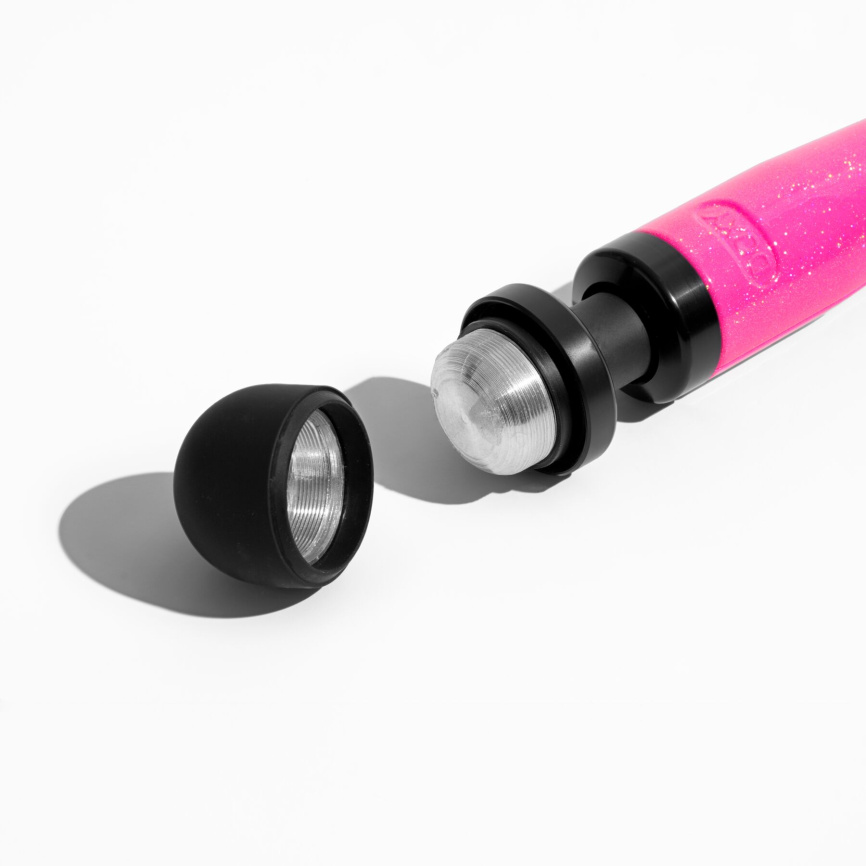 Вібромасажер DOXY Die Cast 3 Hot Pink, дуже потужний, живлення 220В, металевий корпус фото 4