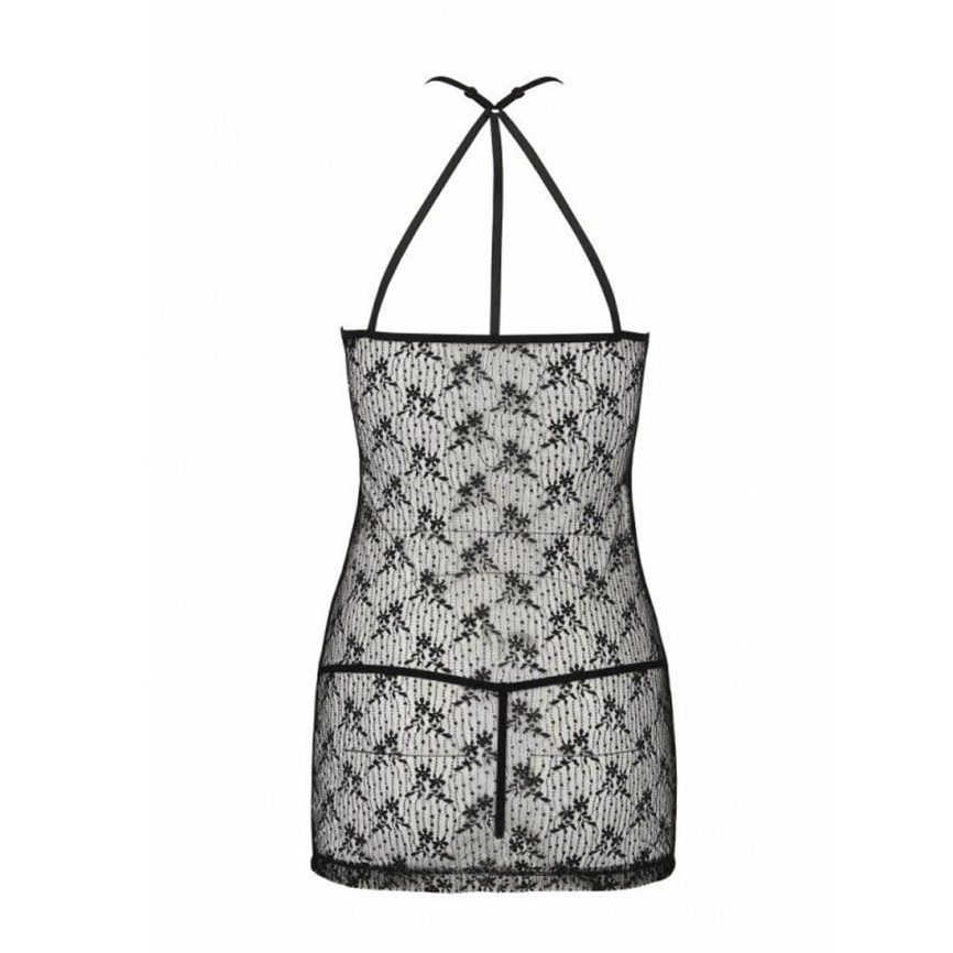 Напівпрозора сорочка Passion AZALIA CHEMISE XXL/XXXL, black фото 6