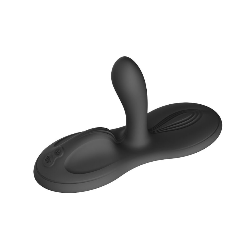 Sit-on-top смарт-вібратор Zalo – Flora Smart Vibrating Pad Obsidian Black, 9 моторів фото 1