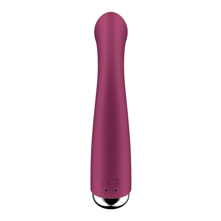Вибратор с ротацией Satisfyer Spinning G-Spot 1 Red, плоская площадка для стимуляции точки G фото 4