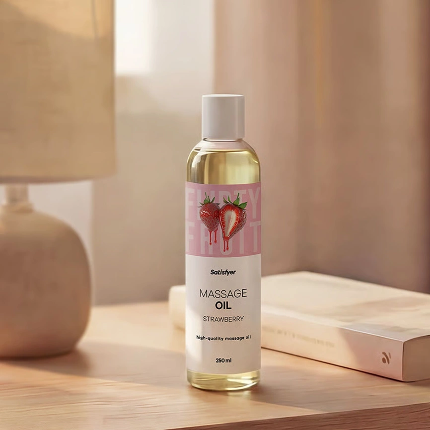 Распродажа!!! Массажное масло Satisfyer Massage Oil Strawberry 250 мл (срок 30.04.2027) фото 8