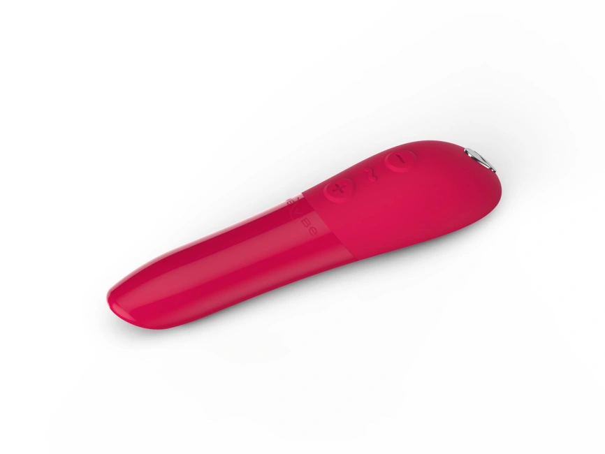 Мощная вибропуля Tango X Cherry Red by We-Vibe, 7 режимов вибрации, 8 уровней интенсивности фото 1