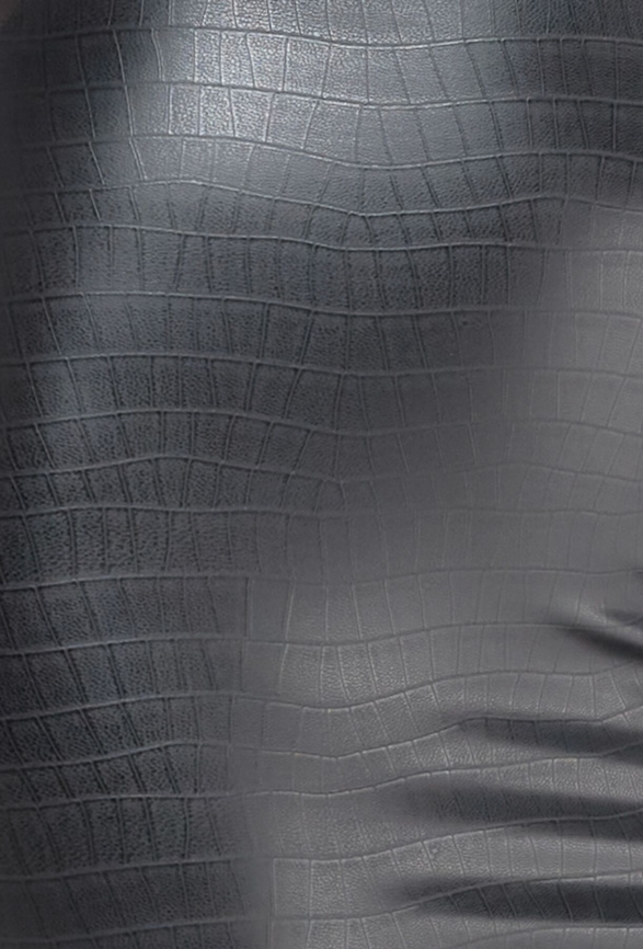 Трусики-стрінги Noir Handmade P012 Wild, S, під латекс, крокодиловий принт, застібки з боків фото 4