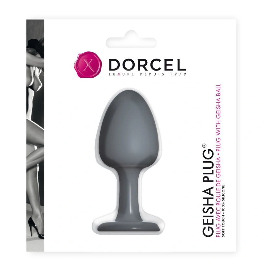Анальная пробка Dorcel Geisha Plug с шариком внутри, создает вибрации, макс. диаметр 3,2см фото 2