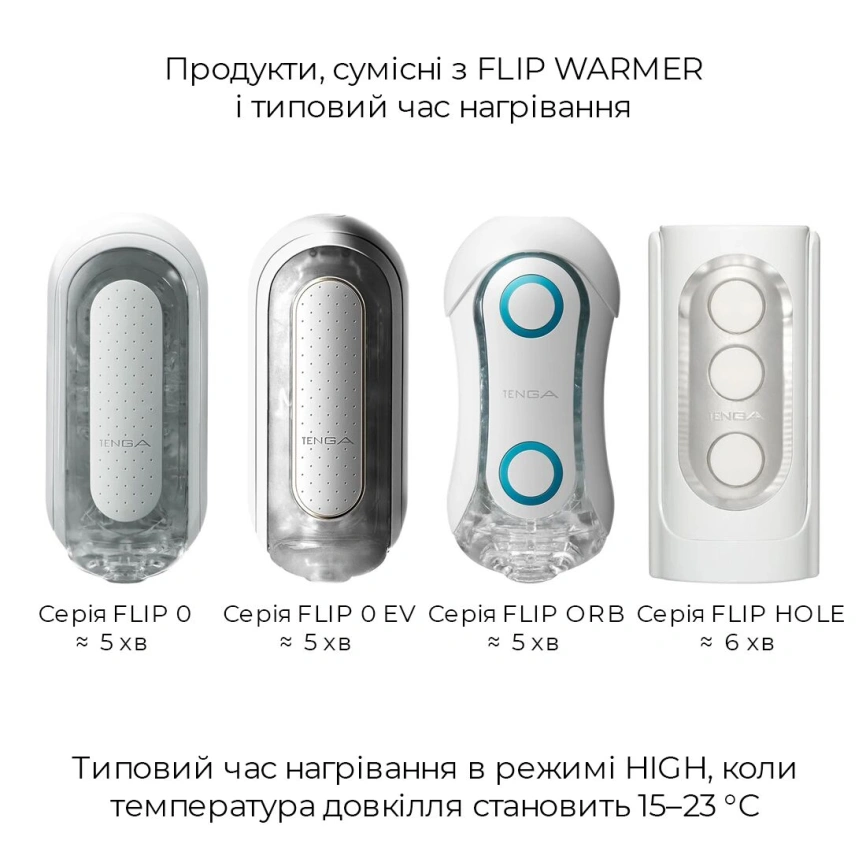 Набор мастурбатора с нагревателем Tenga Flip Zero Red + Flip Warmer фото 17