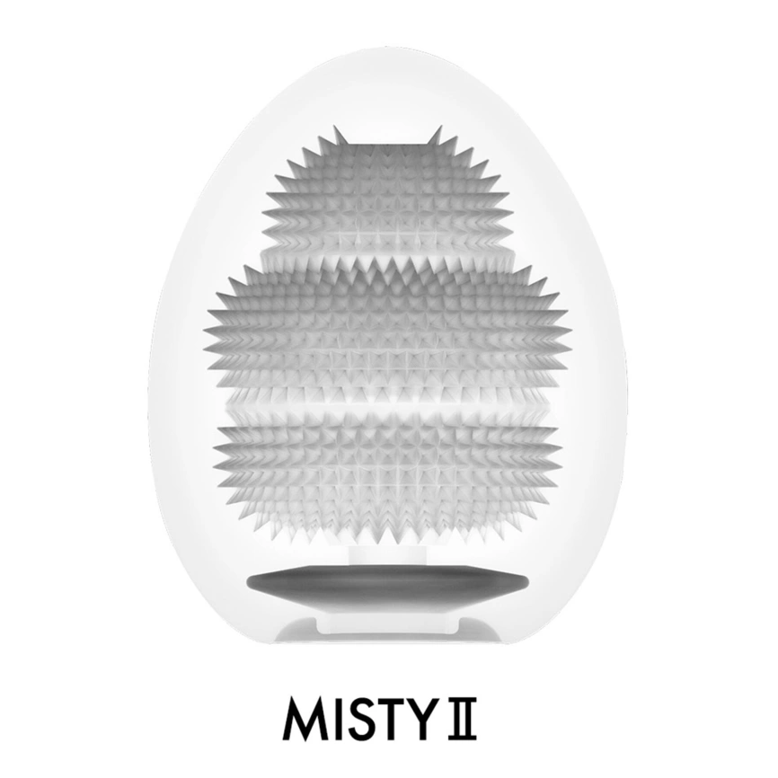 Мастурбатор-яйцо Tenga Egg Misty II, плотный TPE, пробник лубриканта 5 мл фото 3