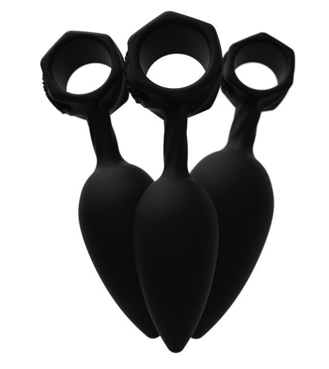 Набір анальних пробок Bathmate Anal Training Plugs, діаметр 2,5 см - 3,1см - 3,8см фото 5