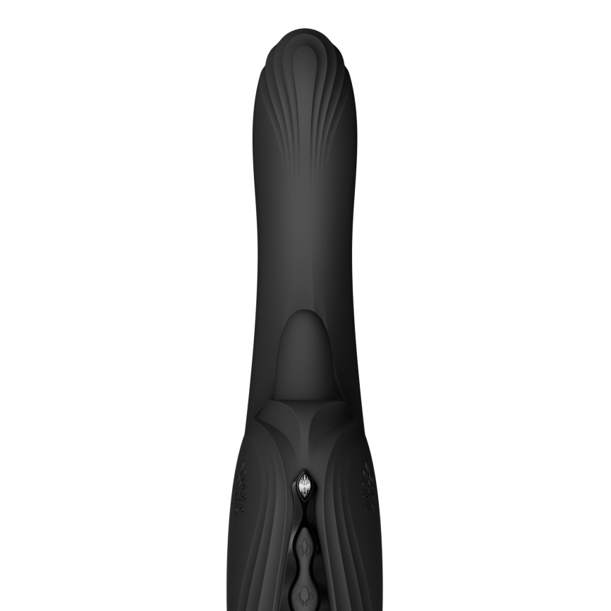 Смарт-вібратор Zalo Ares Obsidian Black, підігрів, 3 мотори, язичок для клітора, стимуляція точки G фото 13