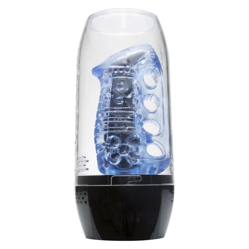 Мастурбатор Fleshlight Fleshskins Grip Blue Ice, надежная фиксация на руке, отлично для пар и минета фото 4