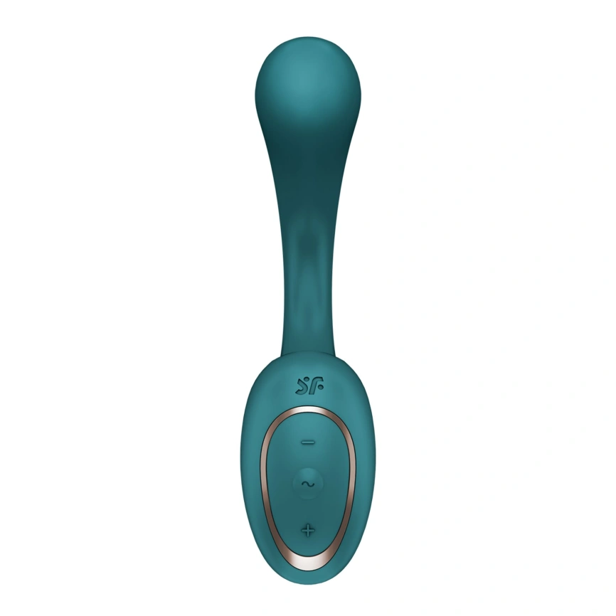 Вагинально-клиторальный вибратор Satisfyer G for Goddess 2 Bottle Green, 2 мотора фото 3