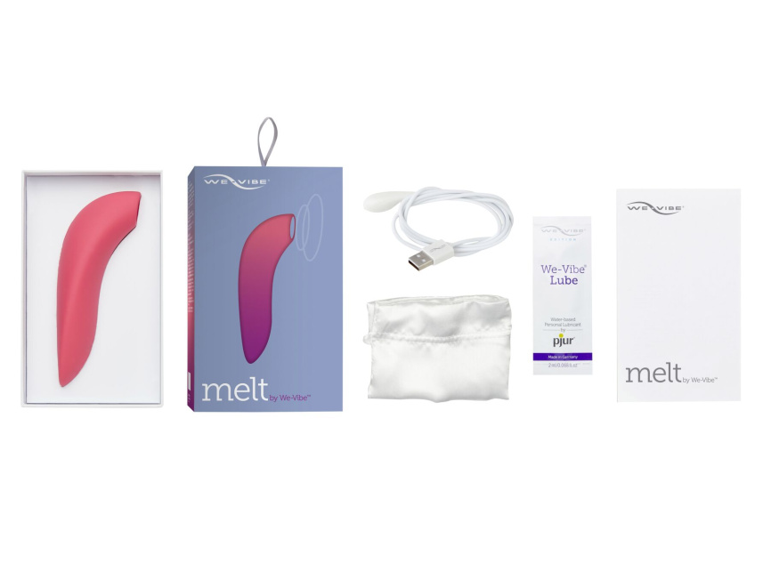 Вакуумний смарт-стимулятор для пар We-Vibe Melt Coral, зручно поєднувати з проникним сексом фото 7