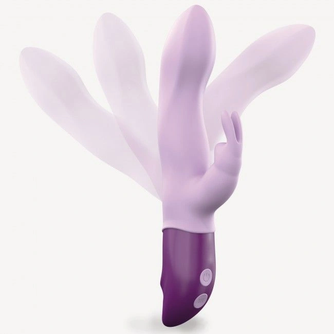 Вибратор-кролик Love To Love Hello Rabbit Violet с гибким стволом и стимуляцией точки G, 2 мотора фото 3