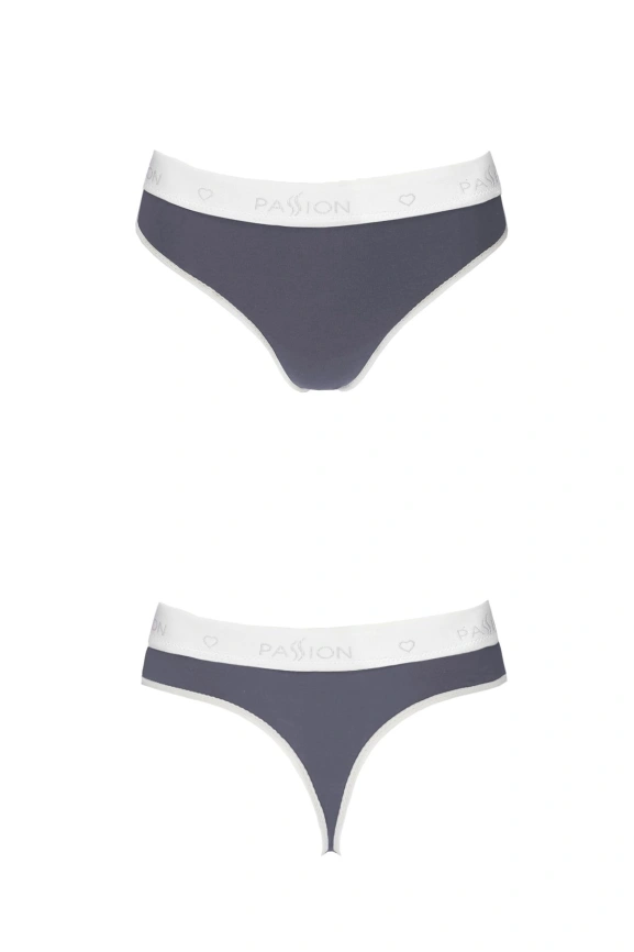 Спортивные трусики-стринги Passion PS007 PANTIES M, dark grey фото 4