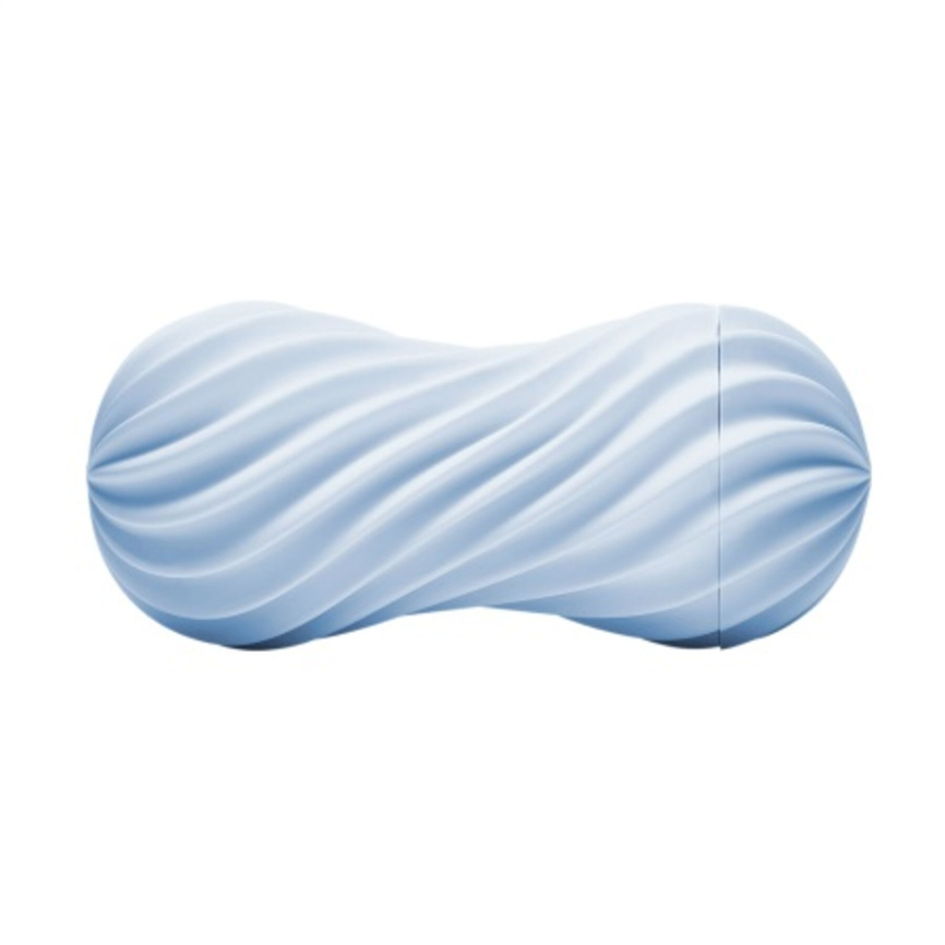 Мастурбатор Tenga FLEX Bubbly Blue зі змінною інтенсивністю, можна скручувати, вакуум фото 1