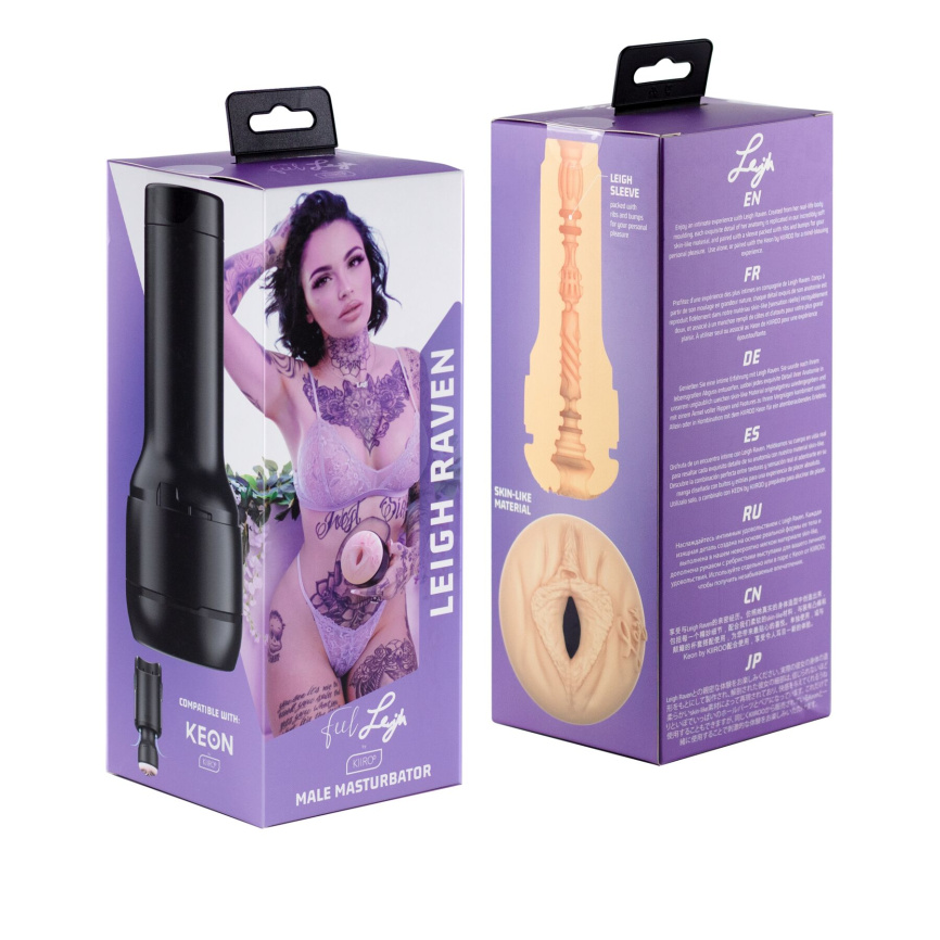 Мастурбатор Kiiroo Feel Leigh Raven, копія вагіни порнозірки фото 3