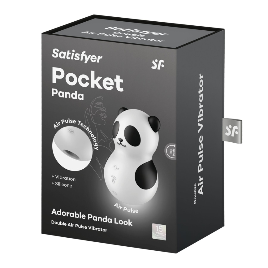 Вакуумний стимулятор з вібрацією Satisfyer Pocket Panda, 12 режимів вібрації, 11 рівнів вакууму фото 7