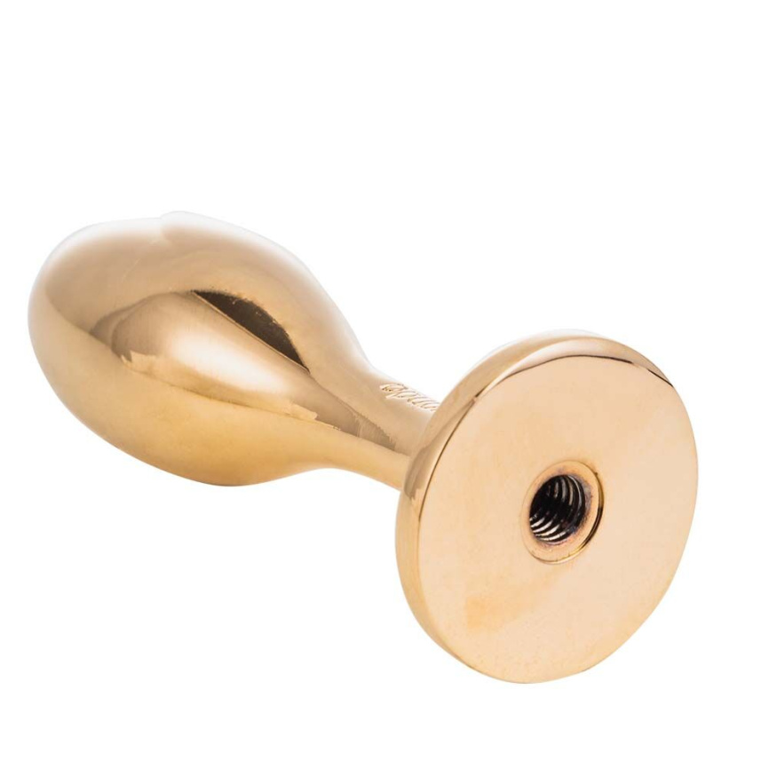 Металева анальна пробка з хутряним хвостом LOCKINK SEVANDA White Fox-Tail Anal Rose-shape Plug фото 5