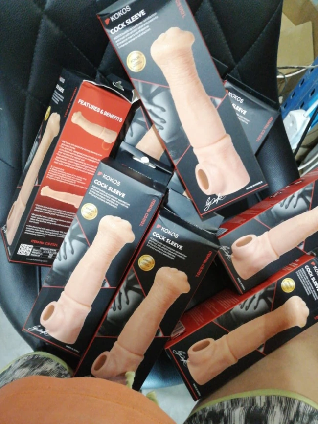 Насадка на член Kokos Cock Sleeve CS 012 L (мятая упаковка!!!) фото 2