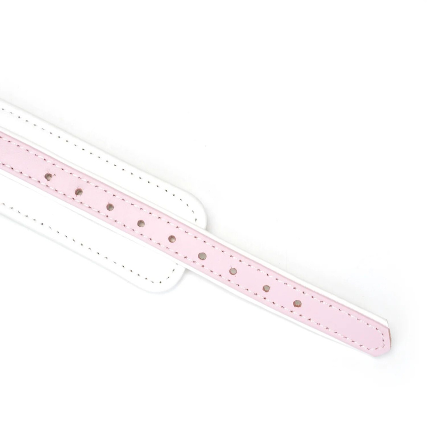 Нашийник з повідцем Liebe Seele White & Pink Fairy Goat Leather Collar фото 5