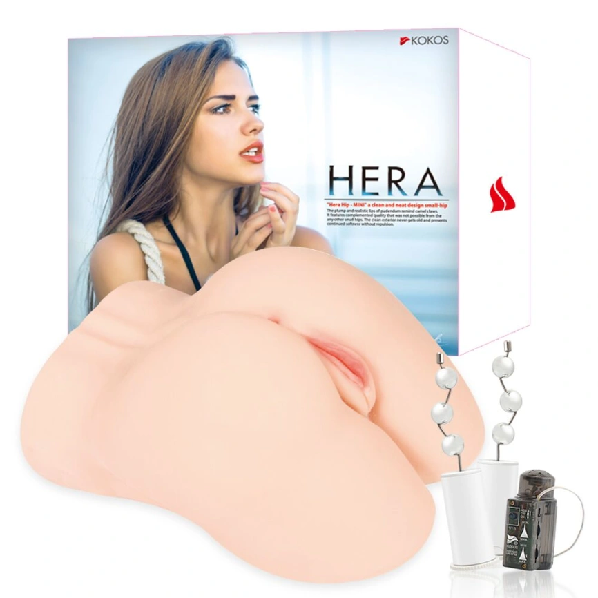 Мастурбатор Kokos Hera Hip Real 2WayPlus с вибрацией и массажем фото 7