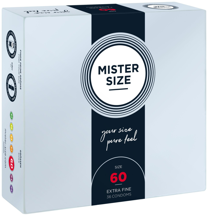 Презервативи Mister Size - pure feel - 60 (36 condoms), товщина 0,05 мм фото 1