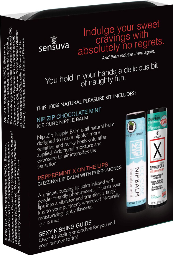 Подарунковий набір Sensuva Lips & Nips Pleasure Kit - Chocolate Peppermint 2 x 4г фото 2